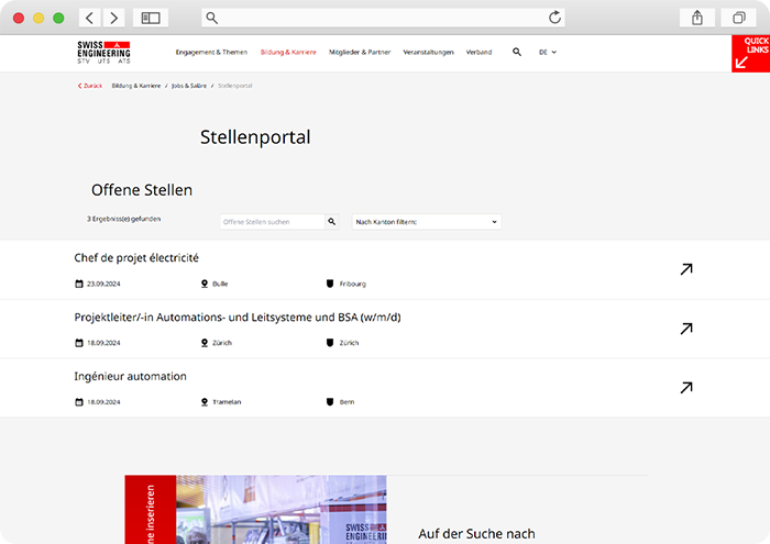 medienprodukt-website-swissengineering-ch-stellenportal